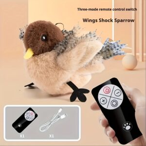 Interactive RC Flying Bird Cat Toy Rechargeable RC Bird Cat Toy (5 Styles)