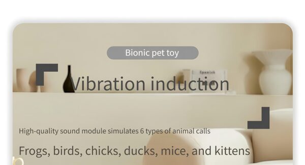 2025 Cat Toy Realistic Sparrow Sound Plush Toy, Touch Activation