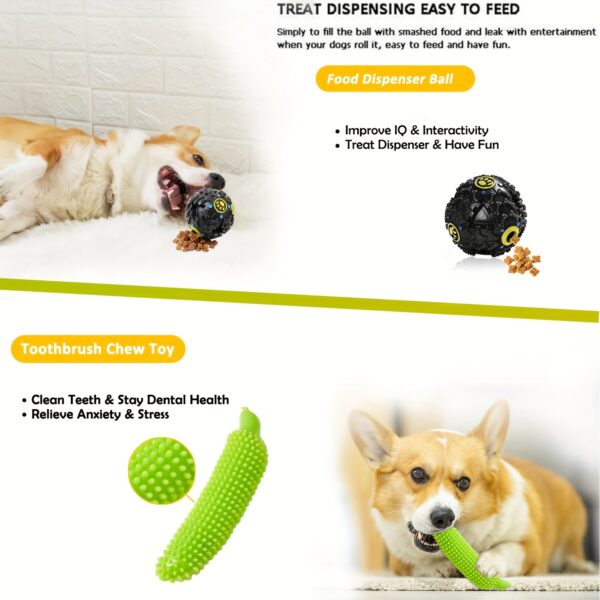 Dog Toys Set 25pc Chew Toys for Cleaning & Teeth Cleaning