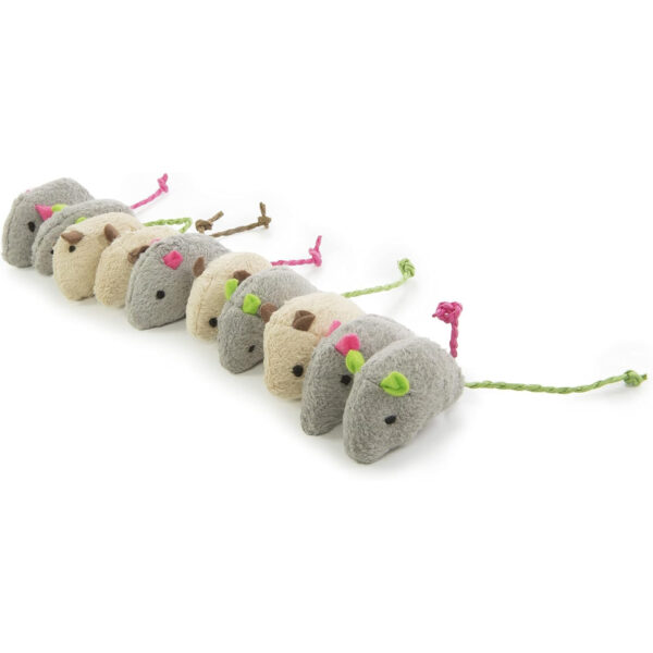 Mouse Cat Mint Toys 8pc Set, Durable Holiday Gift