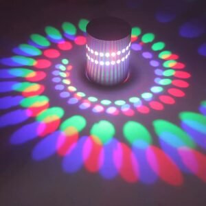 LED Rounding Spiral Wall Light lamp aluminum spiral background wall decoration lamp